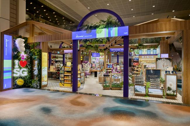 Devanture du magasin "Discover Singapore"